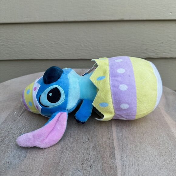 Stitch Easter Bunny in Egg Ears Are Rustling Pastel NWT Soft Plush Disney Baby - Picture 7 of 10